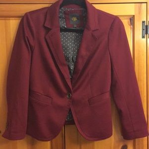 Burgundy blazer